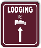 LODGING DIRECTIONAL ARROW TRAIL 8 Variations Metal Aluminum composite sign