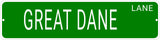 GREAT PYRENEE LANE 24"x6 ALUM COMPOSITE SIGN