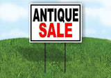 ANTIQUE SALE WITH BORDER Yard Sign with Stand LAWN SIGN