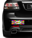 Set of 4 prank magnetic bumper stickers magnets GAY PRIDE LGBT LOVE WINS