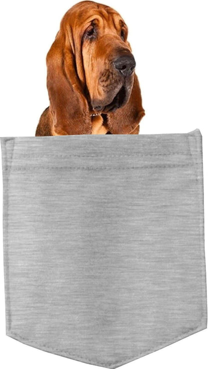 Bloodhound in pocket Fridge Car Magnet Bumper Sticker App size 4"x7"