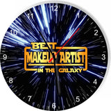 Best Make up Artist Star Galaxy Wars Space Kitchen Living room Wall Clock
