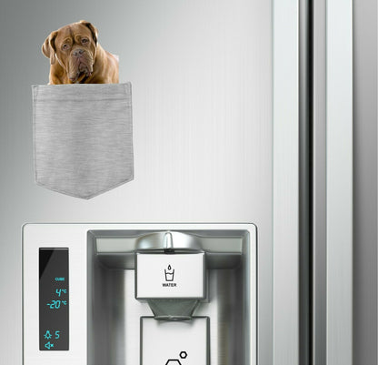 Bull Mastiff Dog in pocket Fridge Car Magnet Bumper Sticker App size 4"x7"