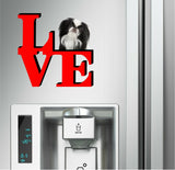 Japanese Chin Dog Love Park Dog Fridge Refrigerator Car Magnet