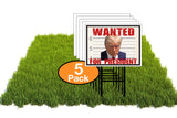 Eco Wanted For President Trump Republican 12x16 in Yard Road Sign w/Stand