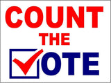 3 Pack Eco Count The Vote Election Fraud Bumper Magnet 4 in x 3 in