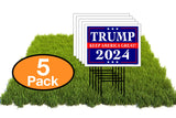 Eco Trump KEEP AMERICA GREAT 2024 12x16 in Yard Road Sign w/Stand
