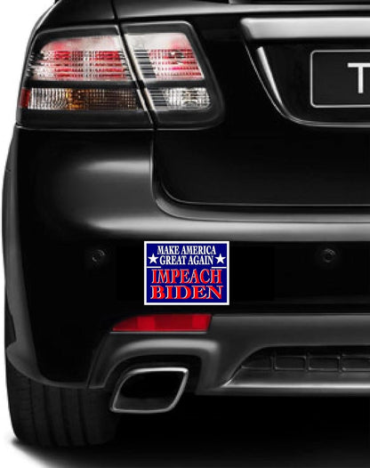 3 Pack Eco Make America Great Again Impeach Biden Bumper Magnet 4 in x 3 in