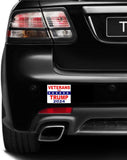 3 Pack Eco Veterans for Trump 2024 Size Bumper Magnet 4 in x 3 in