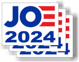 3 Pack Eco Joe 2024 Yard Sign Bumper Magnet 4 in x 3 in