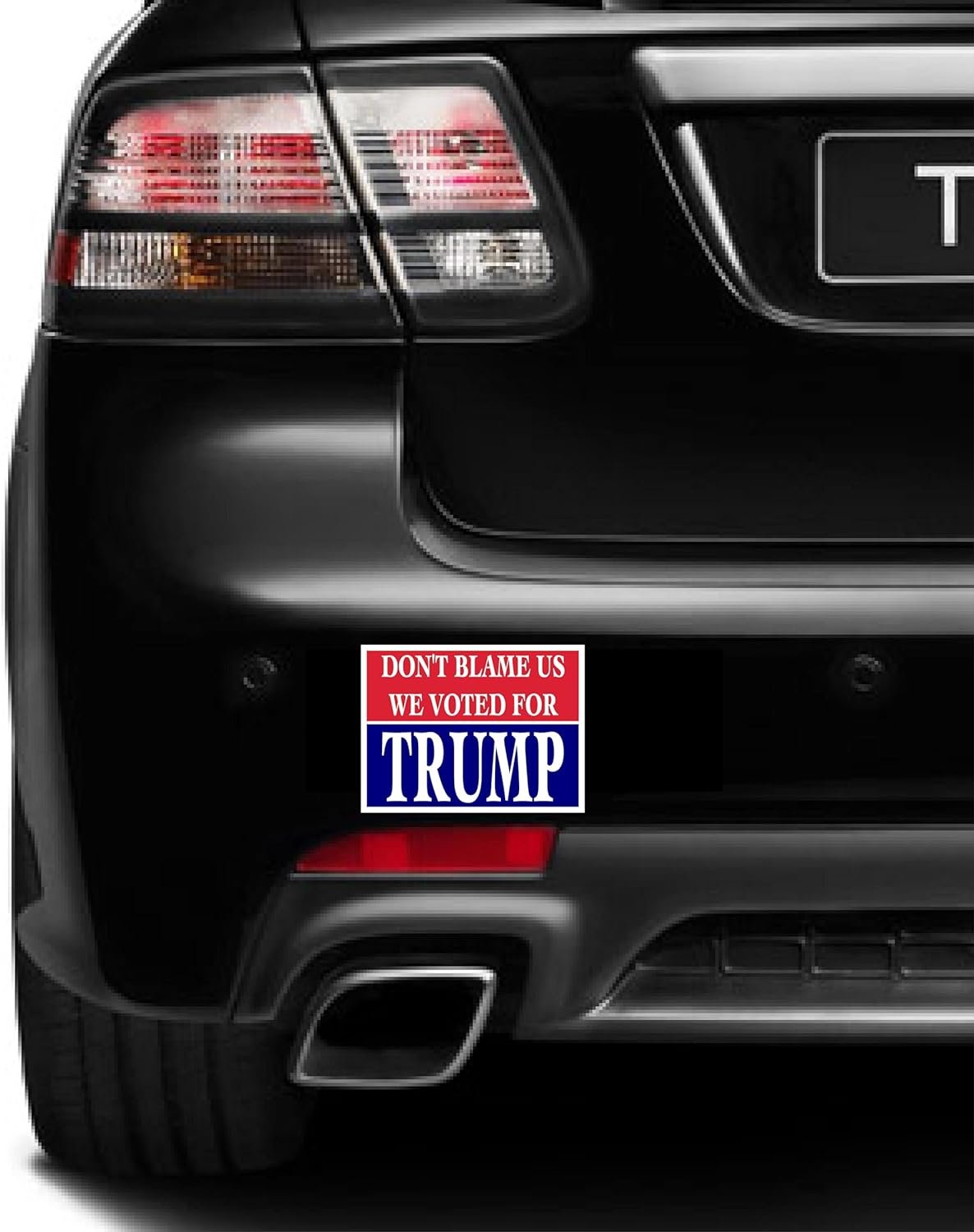 3 Pack Eco Don't Blame Us Voted Trump Red Blue Bumper Magnet 4 in x 3 in