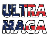 3 Pack Eco Trump Ultra MAGA Flag Bumper Magnet 4 in x 3 in
