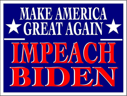 3 Pack Eco Make America Great Again Impeach Biden Bumper Magnet 4 in x 3 in