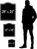 Do Not Enter Private Drive BLACK Aluminum Composite Sign 15''x18''