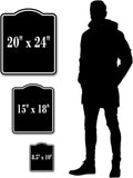 Do Not Enter Private Drive BLACK Aluminum Composite Sign 15''x18''