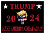 3 Pack Eco Punisher Trump 2024 Make America Great Again Bumper Magnet 4 in x 3 in