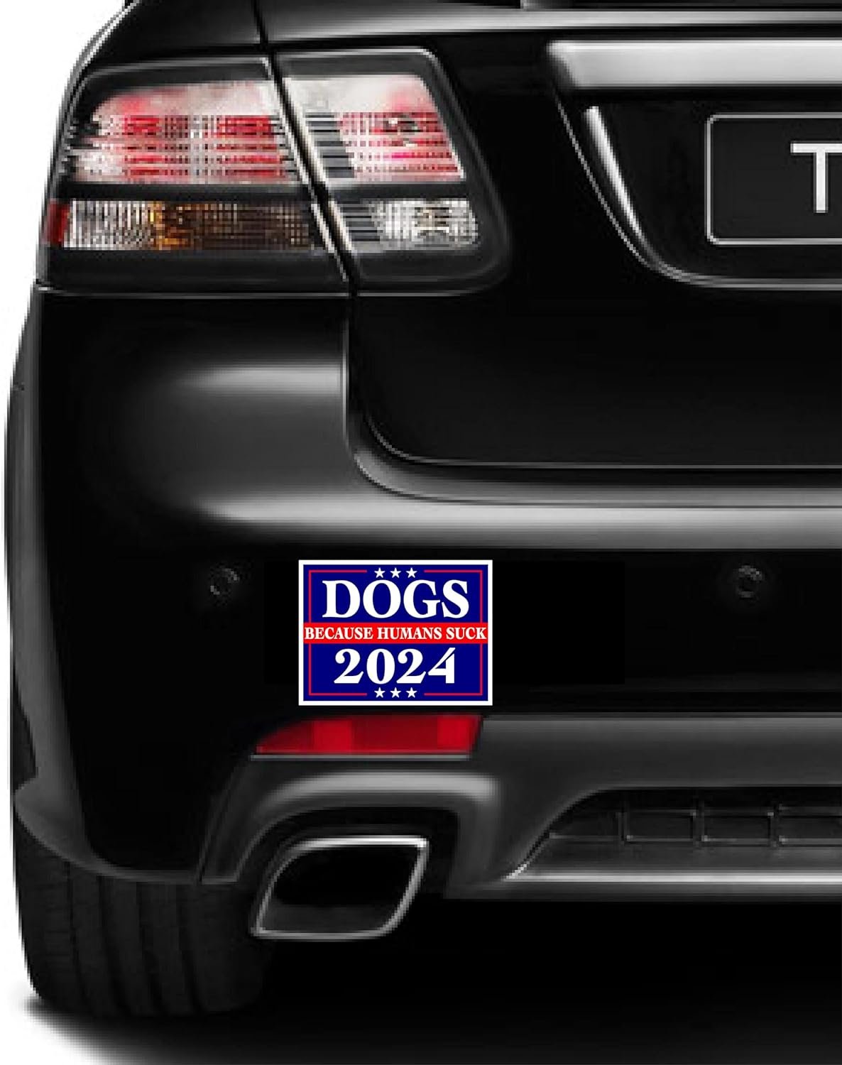 3 Pack Eco Dogs Because People Suck 2024 Bumper Magnet 4 in x 3 in