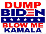 3 Pack Eco Dump Biden Blow Me Kamala Bumper Magnet 4 in x 3 in