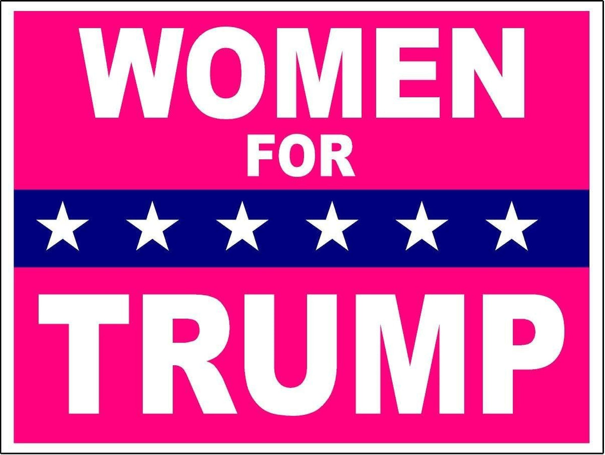 3 Pack Eco Women for Trump Donald Pink Bumper Magnet 4 in x 3 in
