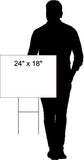 DELTA HAPPY BIRTHDAY BALLOONS 18 in x 24 in Yard Sign Road Sign with Stand